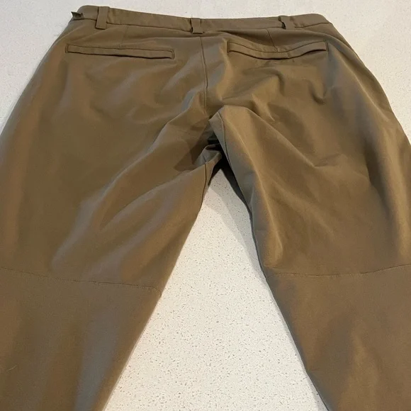 Lululemon khaki and grey dress pants. Waist 30.Length 32. Lot of 2.